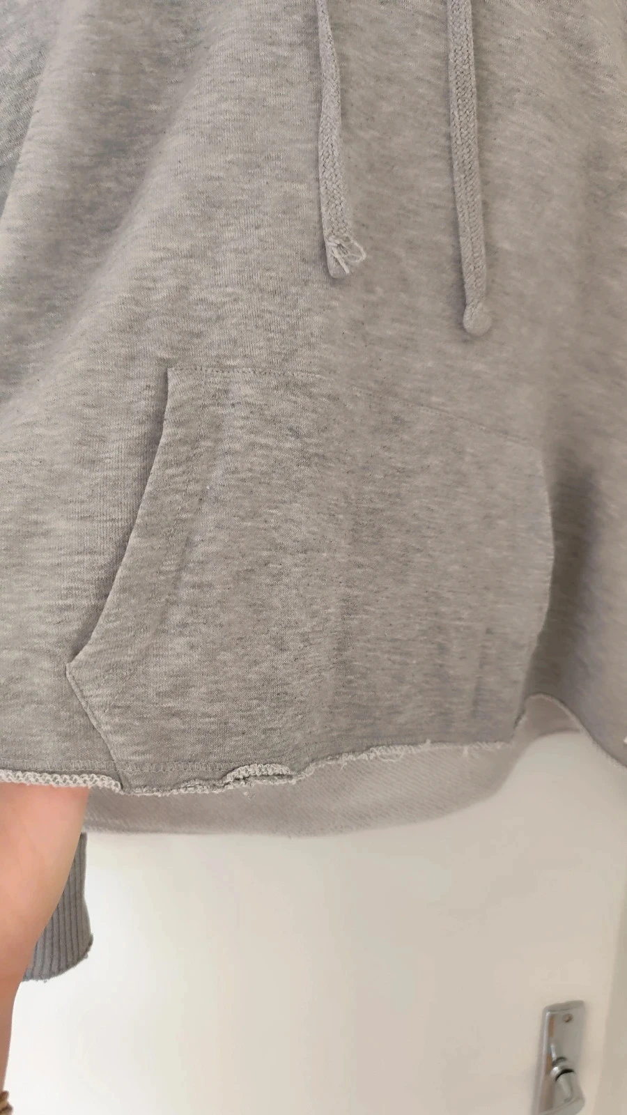 Women's gray mid-length hoodie sweatshirt size 38 - Kangol – photo 2